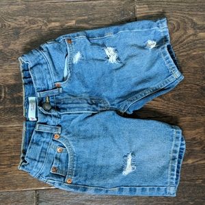 Levi's 511 Slim Distressed Denim Jean Shorts Size 6